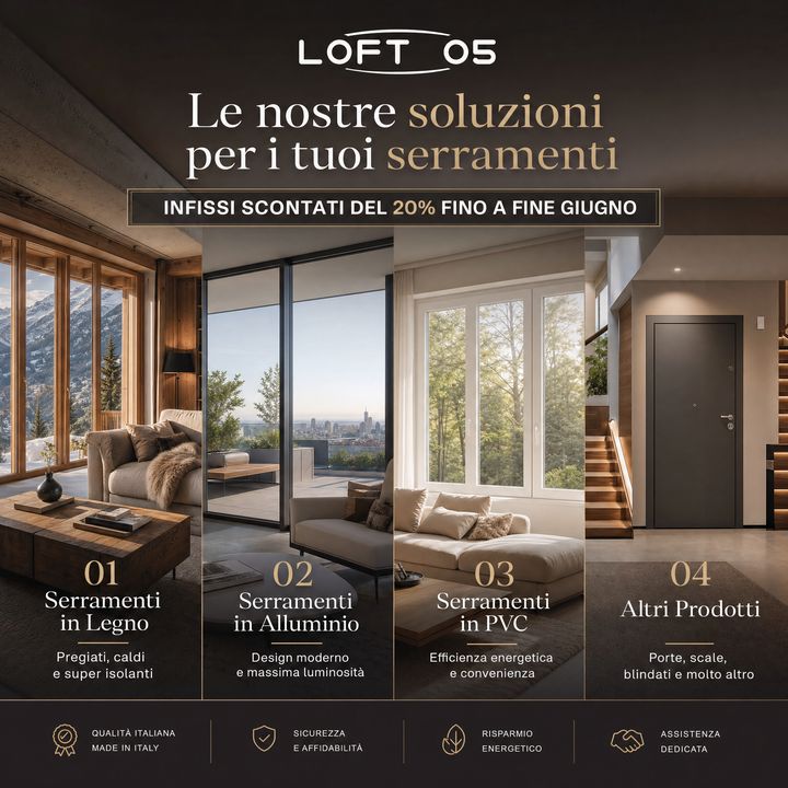 Loft 05, Le nostre soluzioni per i tuoi serramenti