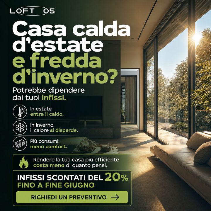 Loft 05, Casa calda d'estate e fredda d'inverno?