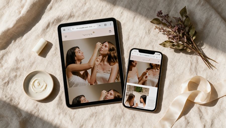 Sito Nisiade su tablet e smartphone