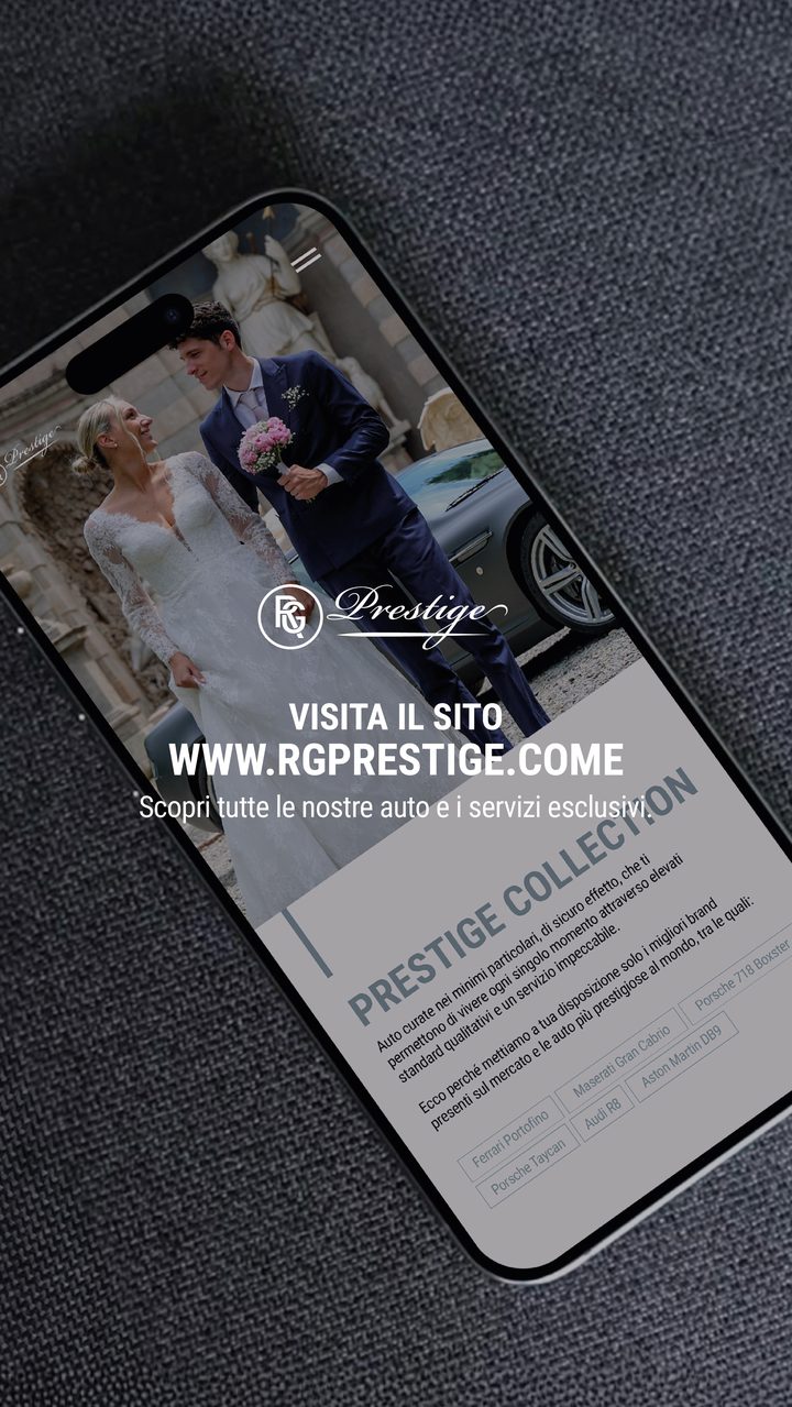 Creatività RG Prestige: il sito rgprestige.com su iPhone